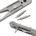 Titanium Opener EDC Pry Bar con clip de bolsillo